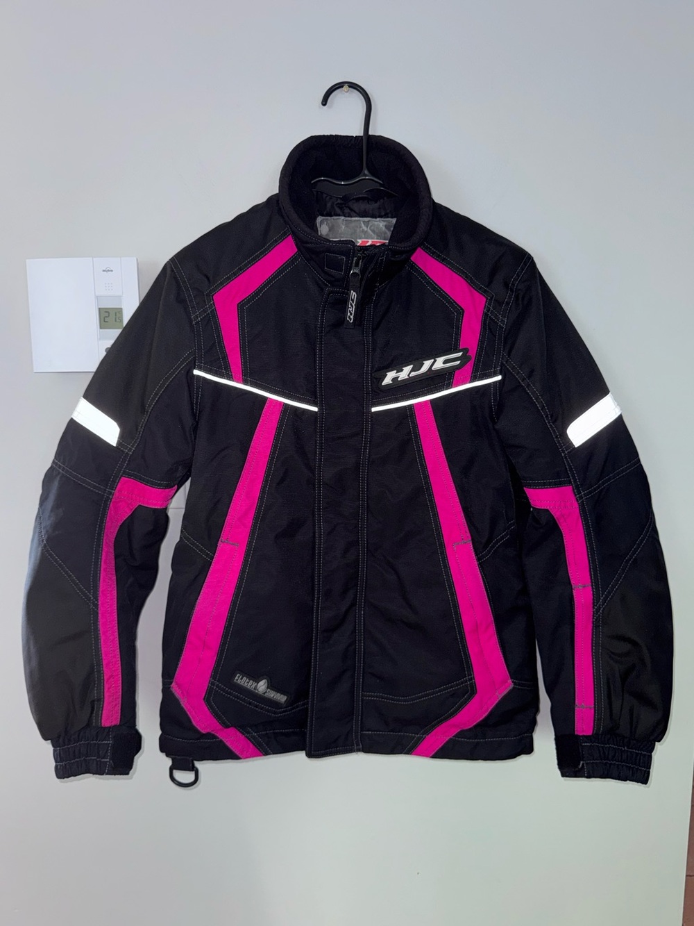 Womens HJC insulated Snowmobile Jacket Black & Pink